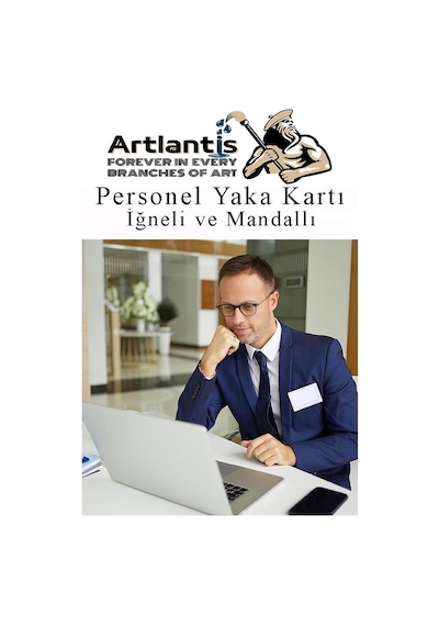 Personel Şeffaf Yaka Kartı İğneli Ve Mandallı 10 Adet Pvc Yaka Kartlığı Kimlik Korumalı Büro Ofis Okul