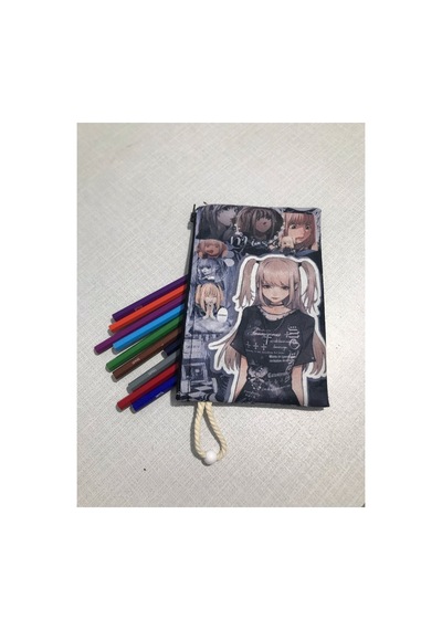 Death Note- Misa Desenli Tasarım Bez Kalemlik-cüzdan Diğer