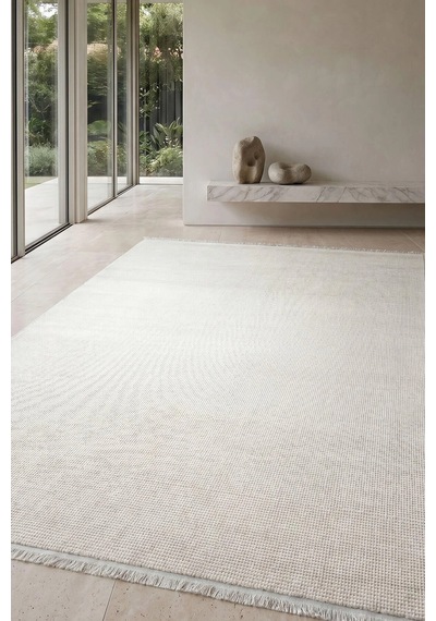Hoom Rugs İmge 2501 Krem Sade Modern Akrilik Salon Halısı