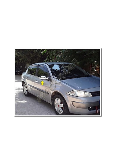 Renault Megane 2 Krom Ayna Kapağı 2004-2010 2 Parça Abs Krom