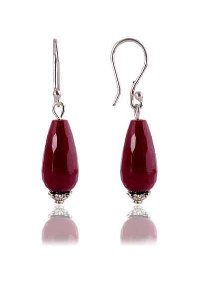 Stoneage Jewellery Küpe Gümüş Ceyt Doğal Taş Gümüş