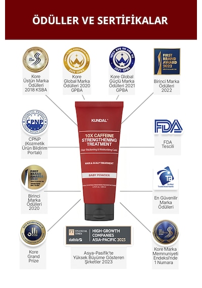 Dökülme&kırılma Karşıtı Saç Kremi Kundal 10x Caffeine Strengthening Treatment Cherry Blossom