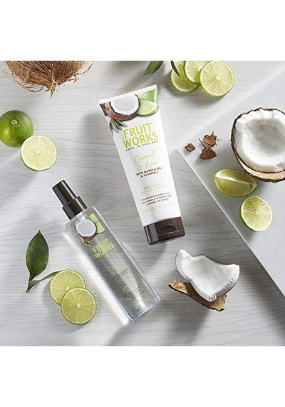 Fruit Works Sg Coconut & Lime Duş Jeli 500ml Açık Mavi