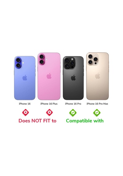 İphone Uyumlu Prolens Şeffaf Kamera Lens Koruyucu Hd Netlik, Çizilmez Alumina Silikat Temperli Cam, Şeffaf Halkalı Bireysel Lens Kapağı İphone 16 Pro/pro Max