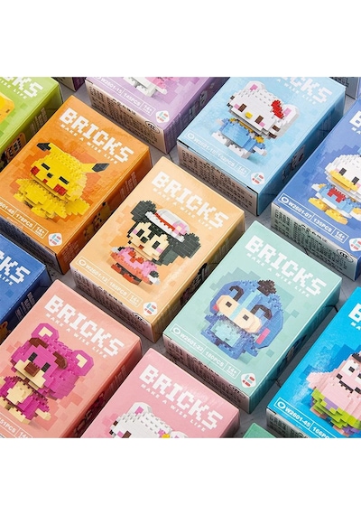 Pinkyday Disney Sürpriz Karakter Sürpriz Hediyeli 3d Yapboz Mini Blok Seti Sunster Company
