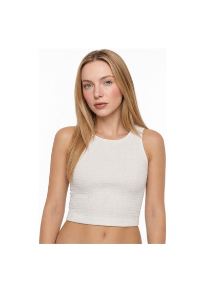 LOFT Crop Kadın Bluz K.kol Lf2042944 Q1.v1 Ekru
