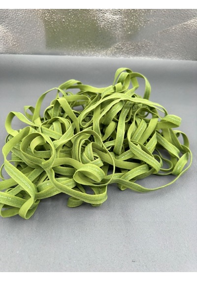 Paşateks 1 Cm Silikonlu Askı Lastiği-5 Metre-fıstık Yeşil