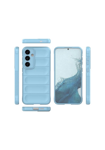 Newface Samsung Galaxy S24 Kılıf Optimum Silikon - Sky Blue Açık Mavi