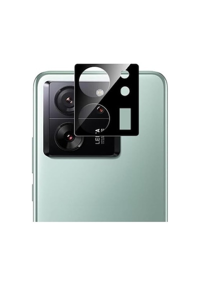 Xiaomi Mi 13t Pro Kamera Lens Koruma Camı V2 Siyah Mi 13t Pro İle Uyumlu Ekran Koruyucu - Siyah