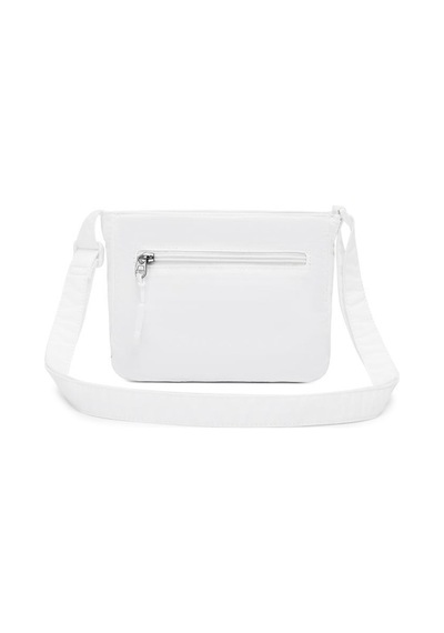 Smart Bags Mikro Poly Kumaş Postacı Kadın Çantası 3340 Beyaz