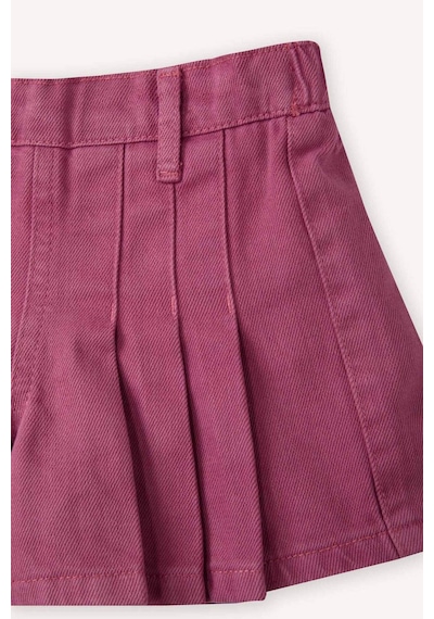 Defacto Gabardin Şort Kız Bebek G8097a526spbr123 Bordo-br123