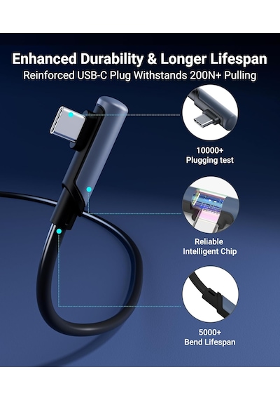 Bağlantı Kablosu 26 Ft Sinyal Güçlendiricili Meta/oculus Quest 3, Quest2/pro/pico4 Aksesuarları Standart