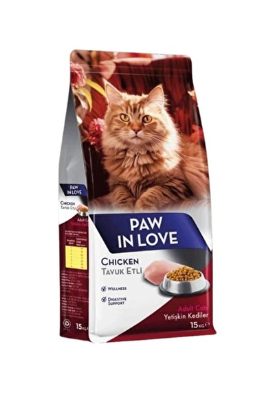 Paw In Love Yetişkin Kedi Kuru Mama Tavuklu 15 Kg