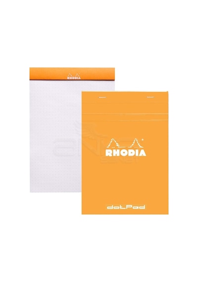 Rhodia Basic Noktalı Bloknot Turuncu Kapak 80g 80 Yaprak
