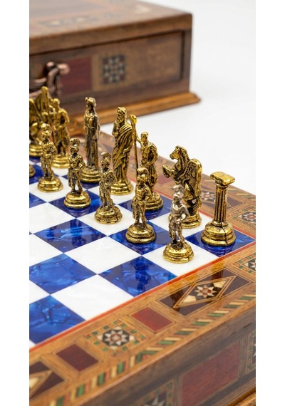 Roma Azure - Chess Set