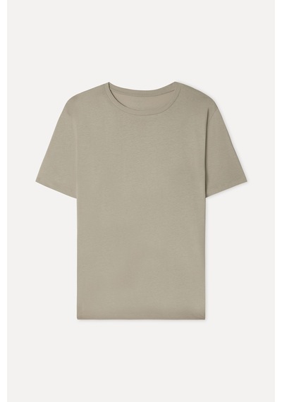 Mudo Erkek Erkek Bej Rengi Bisiklet Yaka T-shirt 1272557