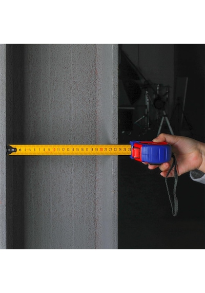 Wp261041 5mx25mm Naylon Kaplama Sarı Çift Taraflı Manyetik Çelik Şerit Metre Diğer