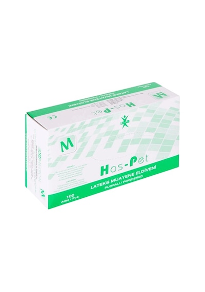 Haspet - Lateks Pudralı Muayene Eldiveni