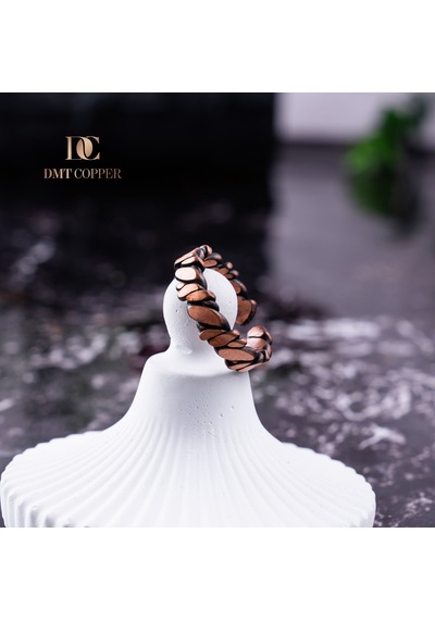 Dmt Copper Home El Yapımı Örgülü Bakır Yüzük, Antik Rustik Tasarım, Ayarlanabilir, Kırmızı Hediye Kutusu İle, Gaziantep El Sanatları 46375681