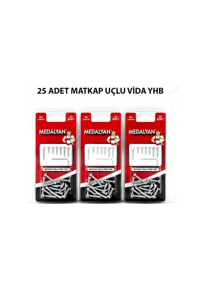 Medalyan Dl-99 Matkap Uçlu Vida - 3.9x16 Mm 25 Adet- 12'li Paket Diğer