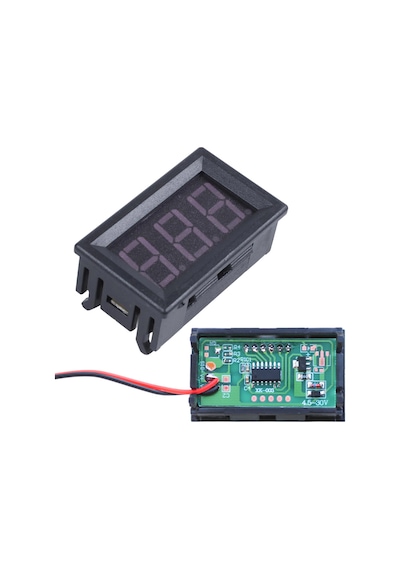 Ayt Powermaster Ic278d Dijital Voltmetre Dc 5-30 Volt 3 Pin Led Ekranlı Voltaj Göstergesi