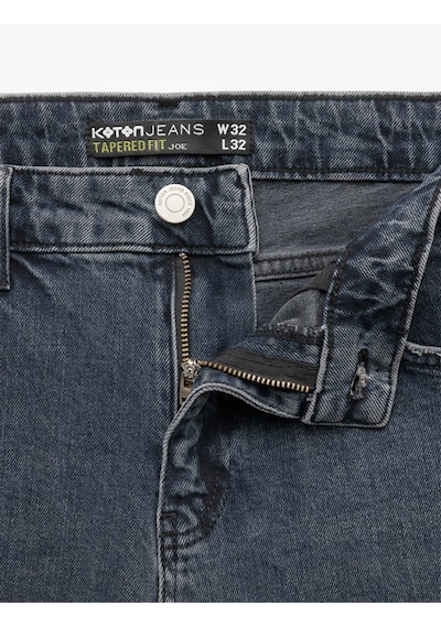 Koton Pamuklu Normal Bel Tapered Fit Jean Pantolon - Joe Jean İndigo Stone 7wam40045nd İndigo - Taş Koton Pamuklu Normal Bel Tapered Fit Jean Pantolon - Joe Jean İndigo Stone 7wam40045nd İndigo - Taş
