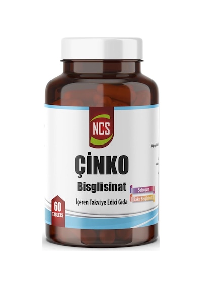 Ncs Çinko (Zinc) Bisglisinat Selenyum Bakır Bisglisinat 60 Tablet