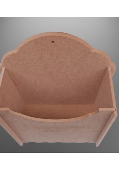 Hobi 90055 Dekoratif Gazetelik Kutu Model Ahşap Ham Mdf El Yapım