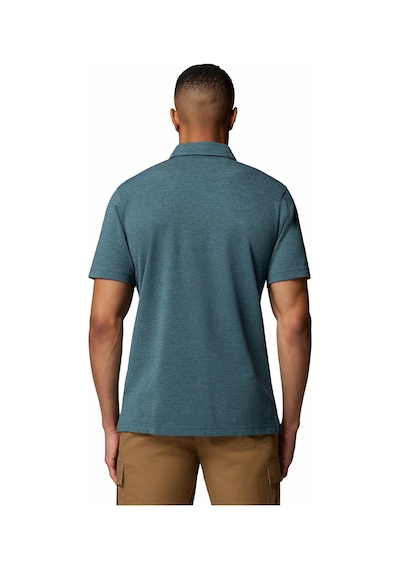 Columbia Am2996 Havercamp Pique Polo Erkek T-shirt-32725 Mavi