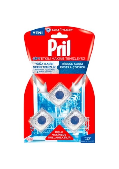 Pril Makine Temizleyici Kapsül 3'lü