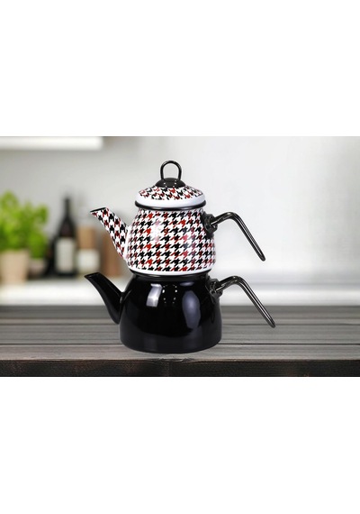 Forte Black Mini Model Emaye Çaydanlık 1