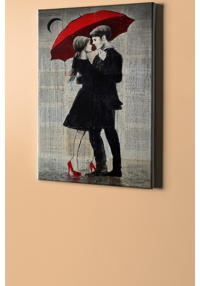 Webstyle Sayılarla Boyama Seti Kasnaklı Aşk Ve Kırmızı Şemsiye 3 60 X 75 Cm