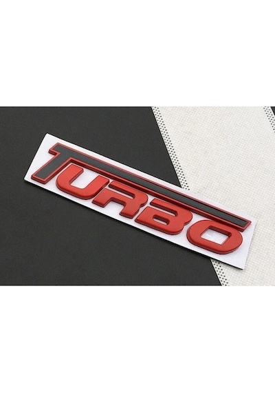 Turbo Kırmızı Piano Black Bagaj Yazısı 3m 3d Abs Renault 12