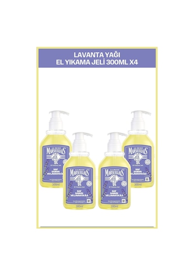 Le Petit Marseillais Lavanta Yağlı Saf Sıvı Sabun 4 x 300 ML