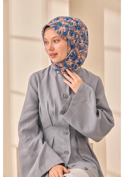 Silk Home Soft Eşarp 73091-19 Çikolata Kahve, Mavi, Gri
