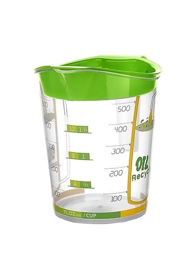 Kızartma Yağı Süzgeci - Sıvı Yağ Süzgeci 500ml Renkli