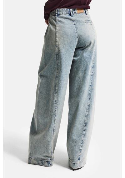 Itsbasic Kadın T.kot Rengi 4s6-65 Süper Palazzo Fit Yandan Cepli Denim Jean