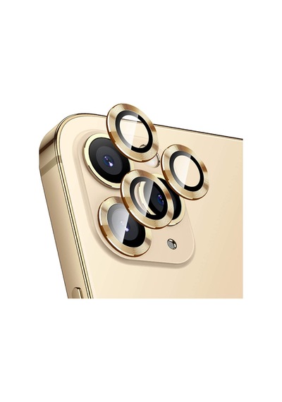 Apple Uyumlu   iPhone 12 Pro Max 3D Metal Çerçeveli Kamera Lens Koruyucu (484505230)