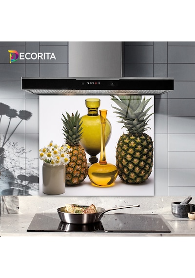 Decorita Cam Ocak Arkası Koruyucu | Otantik Dekor | 52cm x 60cm