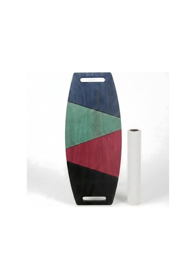 Denge Tahtası Balance Board Çift Fonksiyonlu Gym Board Rocket Board 73 X 31 Cm Mavi-siyah-yeşil- Kırmızı Çok Renkli