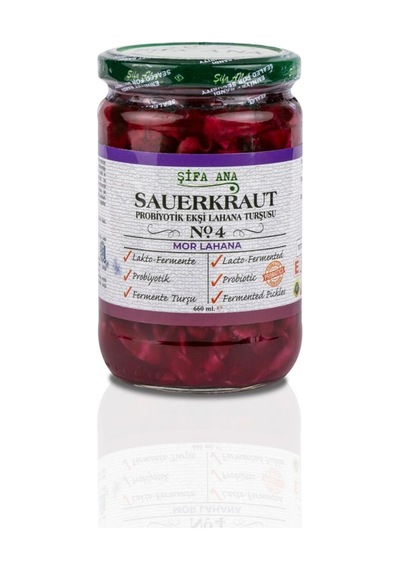 4 Adet Probiyotik Sauerkraut Turşu Çeşitleri 4x660cc