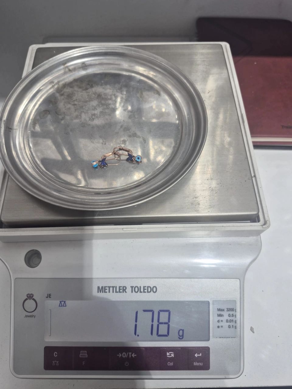 925 Ayar Özel Tasarım Safir Taşlı Kelebek Küpe.nazarlı Kelebek Küpe Gümüş