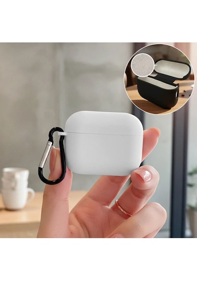 Fadex Apple AirPods Pro 2 İle Uyumlu Kılıf Askı Aparatlı Lansman Beyaz Renk Tonu