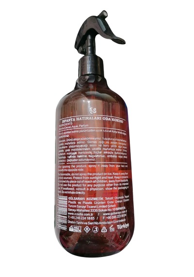 Isparta Hatıraları Oda Spreyi 500ml Çiçeksi