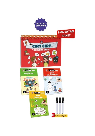 Çocuk Akademi Cırt Cırt İle Konuşma Vakti Ve Yaz Sil Serisi-2