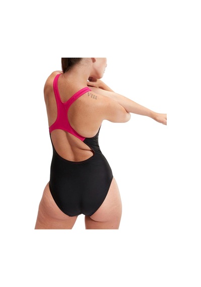 Speedo Medley Logo Kadın Yüzücü Mayosu C-spe813474b2025- Siyah