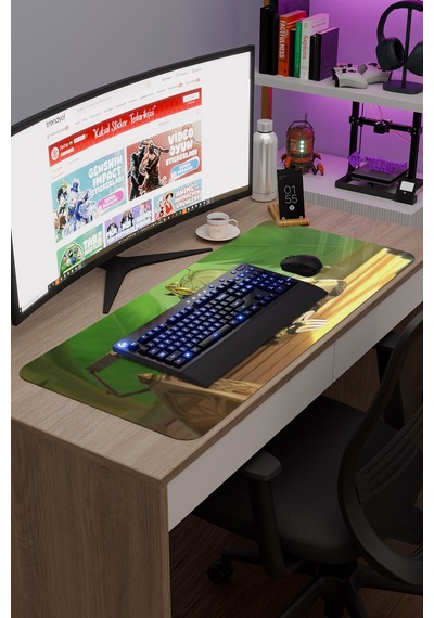 Collei Genshin Impact Anime Gacha V2 - 90x40 Xxl Gaming Mouse Pad Fare Altlığı