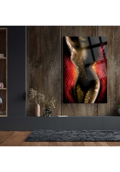 Kadın Vücudu Harika Tasarım Cam Tablo Ev Hediyesi Kırılmaz Lüks Modern Cam Tablo