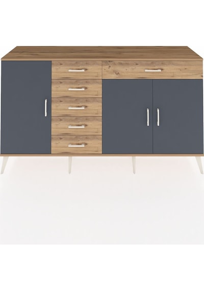 Hyperion Konsol 3 Raflı 6 Çekmeceli 3 Kapaklı 176x44x99 Çam-antra Çam-antrasit/çam Hyperion Konsol 3 Raflı 6 Çekmeceli 3 Kapaklı 176x44x99 Çam-antra Çam-antrasit/çam