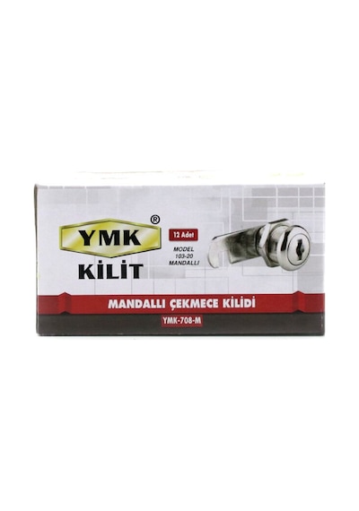 Yuma Ymk-708-m Oval Mandallı Dolap Ve Çekmece Kilidi - 20 Mm- 12'li Paket Diğer